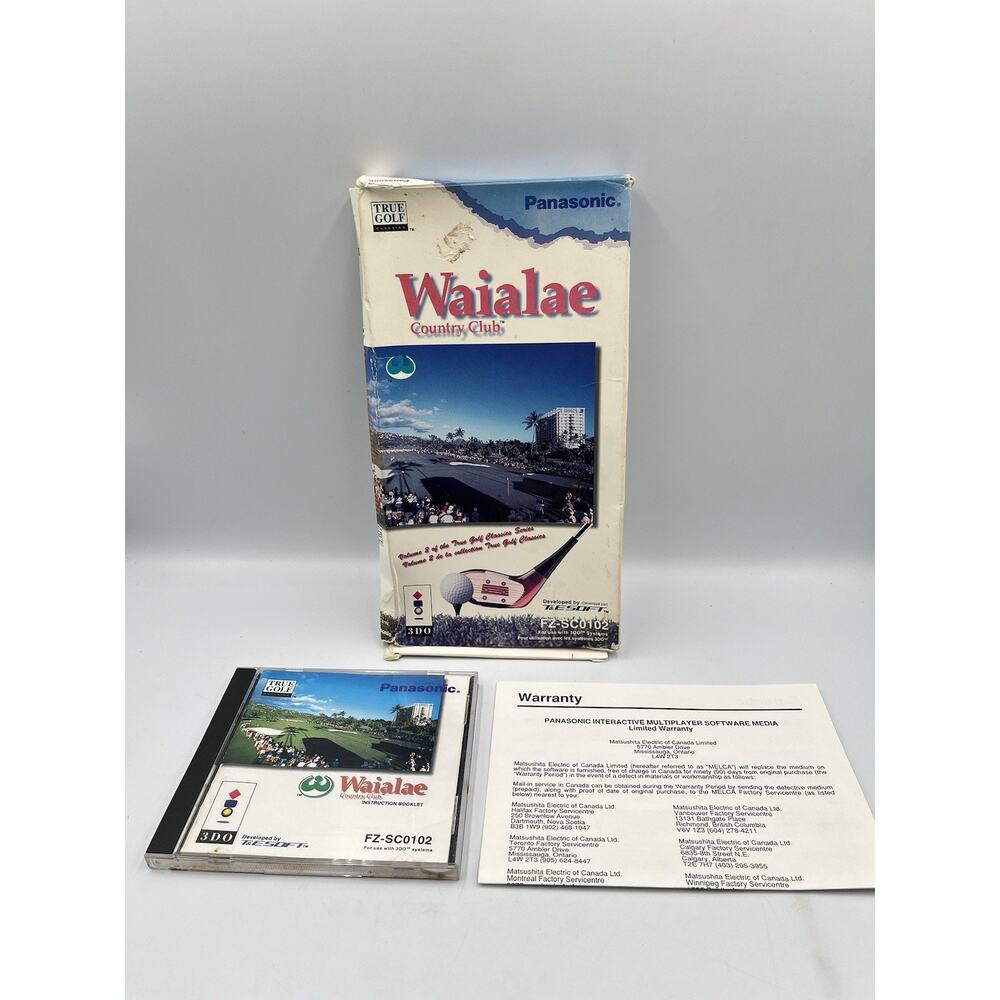 Waialae Country Club (3DO, 1994) Complete Long Box